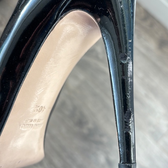 Miu Miu Black Patent Stilettos - Picture 7 of 8